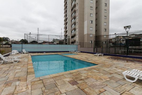 Área comum - Piscina de apartamento para alugar com 3 quartos, 64m² em Chácara Belenzinho, São Paulo