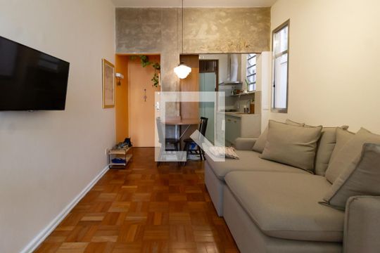 Sala de apartamento para alugar com 1 quarto, 50m² em Ipanema, Rio de Janeiro