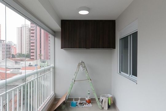 Varanda  de apartamento à venda com 1 quarto, 35m² em Cambuci, São Paulo