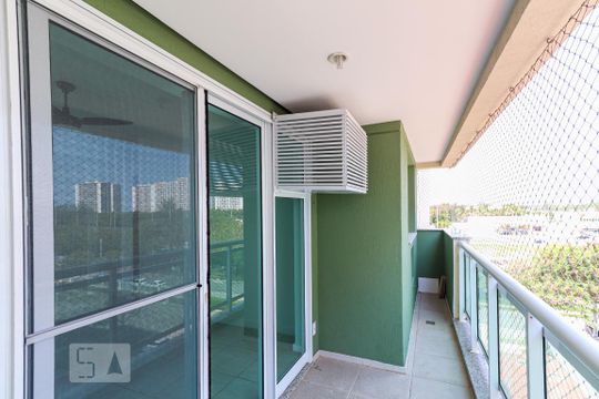 Varanda da Sala de apartamento à venda com 2 quartos, 72m² em Barra da Tijuca, Rio de Janeiro
