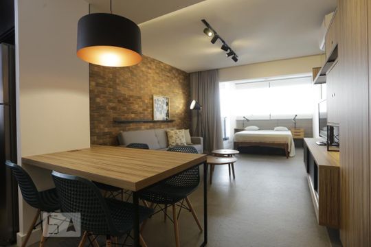 Sala de kitnet/studio para alugar com 1 quarto, 54m² em Higienópolis, São Paulo