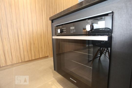 Cozinha de kitnet/studio para alugar com 1 quarto, 54m² em Higienópolis, São Paulo