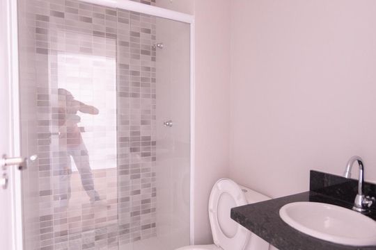 Banheiro Social de apartamento para alugar com 1 quarto, 33m² em Vila Formosa, São Paulo