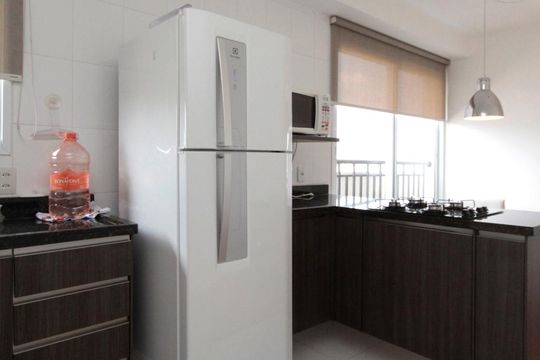 Cozinha de apartamento para alugar com 1 quarto, 60m² em Santa Cecília, São Paulo