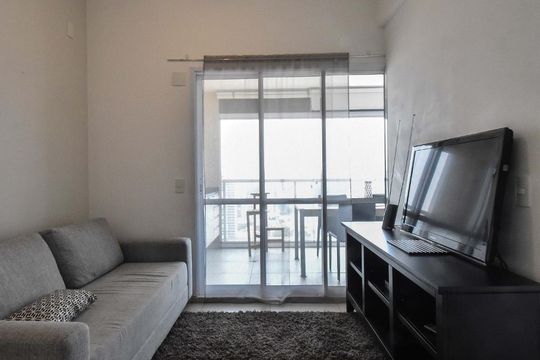 Sala de apartamento para alugar com 1 quarto, 51m² em Vila Gertrudes, São Paulo