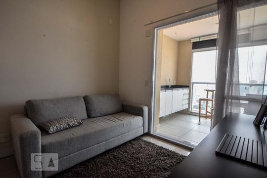 Sala de apartamento para alugar com 1 quarto, 51m² em Vila Gertrudes, São Paulo