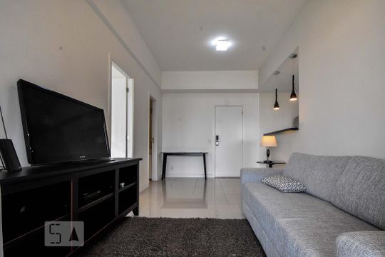 Sala de apartamento para alugar com 1 quarto, 51m² em Vila Gertrudes, São Paulo