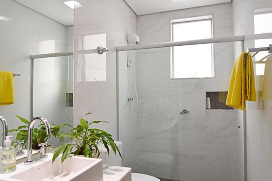 Banheiro social de apartamento para alugar com 3 quartos, 154m² em Buritis, Belo Horizonte
