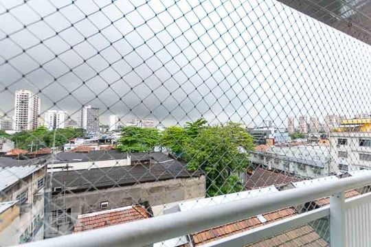 Vista da Sala  de apartamento à venda com 2 quartos, 63m² em Praça da Bandeira, Rio de Janeiro