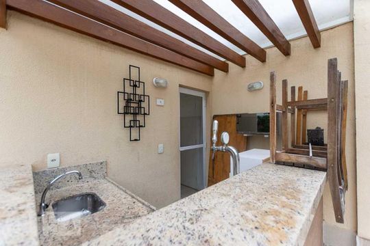 Área comum - Churrasqueira de apartamento para alugar com 3 quartos, 60m² em Vila Isabel, Três Rios