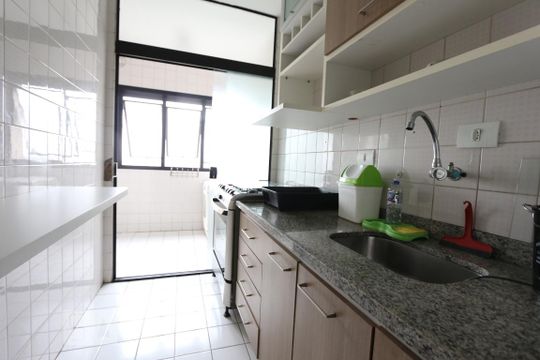 cozinha de apartamento à venda com 2 quartos, 70m² em Super Quadra Morumbi, São Paulo