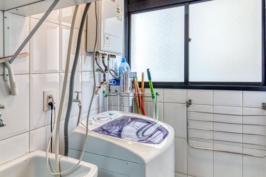 Área de serviço de apartamento à venda com 1 quarto, 52m² em Vila Olímpia, São Paulo