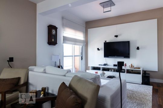 Sala de Estar de apartamento à venda com 3 quartos, 210m² em Cidade Monções, São Paulo