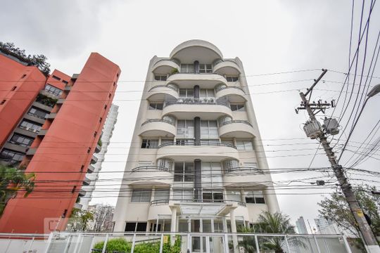 Fachada do Prédio de apartamento à venda com 1 quarto, 98m² em Real Parque, São Paulo