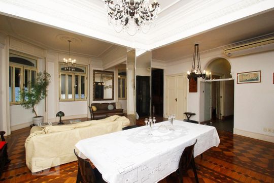 Sala de apartamento para alugar com 3 quartos, 161m² em Flamengo, Rio de Janeiro