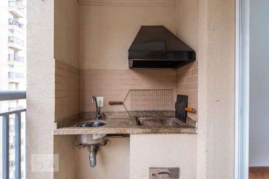 Pia e Churrasqueira de apartamento para alugar com 4 quartos, 97m² em Centro, Santo André