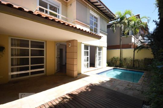 Fundos da Casa de casa de condomínio para alugar com 3 quartos, 456m² em Morumbi, São Paulo
