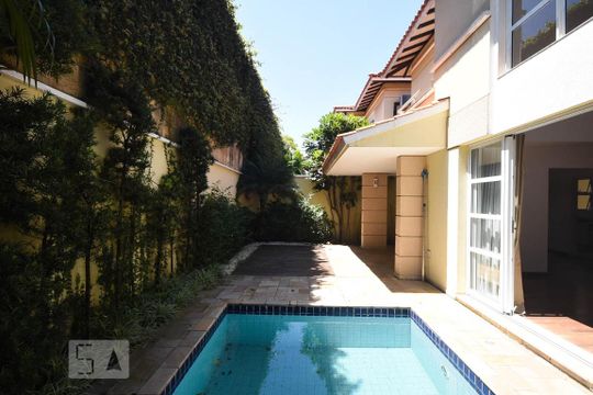 Fundos da Casa de casa de condomínio para alugar com 3 quartos, 456m² em Morumbi, São Paulo