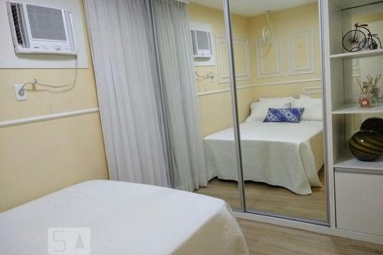 Dormitório 1 de apartamento para alugar com 3 quartos, 112m² em Recreio dos Bandeirantes, Rio de Janeiro