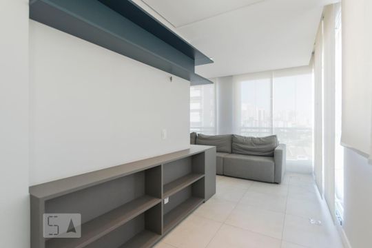 Sala e Varanda  de apartamento para alugar com 1 quarto, 69m² em Vila Mariana, São Paulo