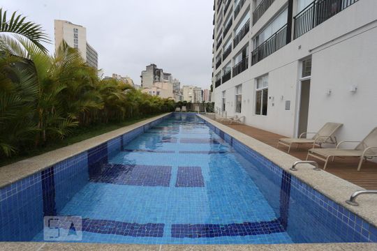 Piscina de kitnet/studio para alugar com 1 quarto, 35m² em Campos Elíseos, São Paulo