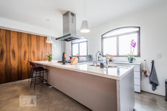 Cozinha de apartamento à venda com 3 quartos, 248m² em Chácara Klabin, São Paulo