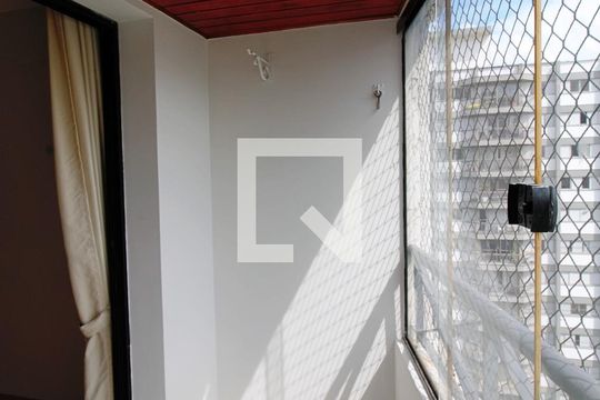 Varanda da Sala de apartamento para alugar com 2 quartos, 50m² em Vila Andrade, São Paulo