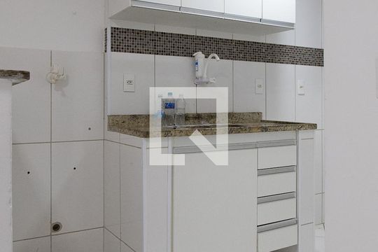 Cozinha de apartamento para alugar com 1 quarto, 39m² em Recreio dos Bandeirantes, Rio de Janeiro