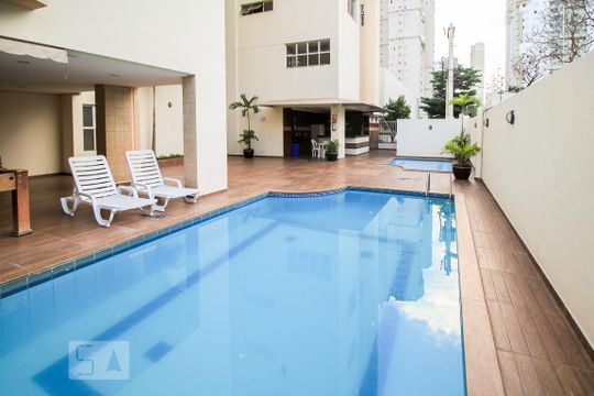 Área comum - Piscinas de apartamento para alugar com 4 quartos, 200m² em St. Bueno, Goiânia