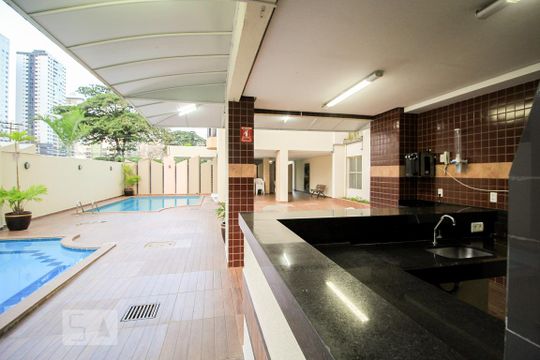 Área comum - Piscinas de apartamento para alugar com 4 quartos, 200m² em St. Bueno, Goiânia