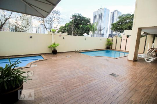 Área comum - Piscinas de apartamento para alugar com 4 quartos, 200m² em St. Bueno, Goiânia