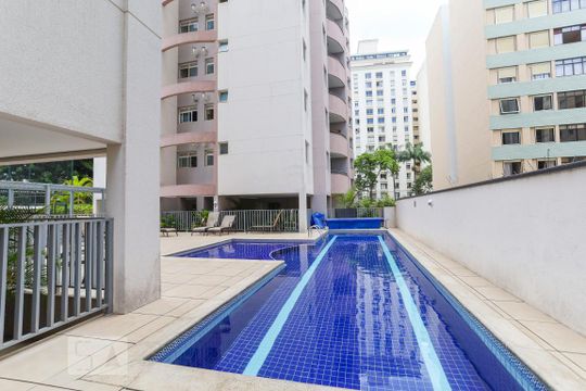 Piscina de apartamento para alugar com 2 quartos, 52m² em Consolação, São Paulo