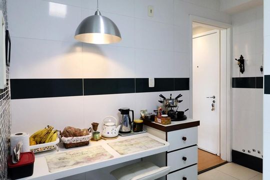 Cozinha de apartamento à venda com 3 quartos, 94m² em Recreio dos Bandeirantes, Rio de Janeiro
