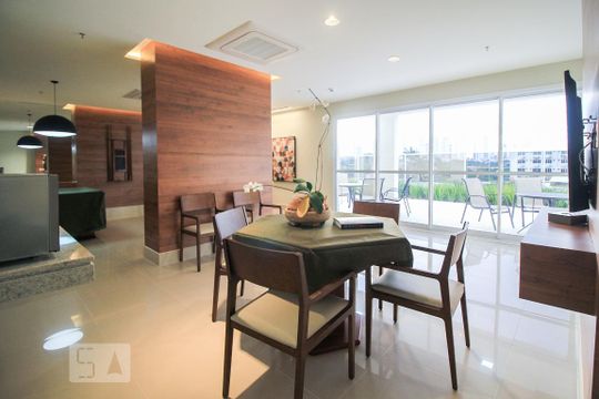 Área comum - Espaço Gourmet  de kitnet/studio para alugar com 1 quarto, 40m² em Jardim Goiás, Goiânia