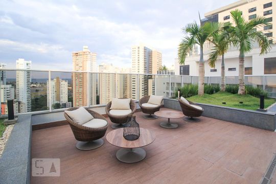 Belvedere com vista skyline  de kitnet/studio para alugar com 1 quarto, 40m² em Jardim Goiás, Goiânia