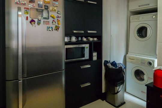 Cozinha de apartamento para alugar com 2 quartos, 100m² em Jardim Anália Franco, São Paulo