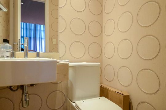 Lavabo de apartamento para alugar com 2 quartos, 100m² em Jardim Anália Franco, São Paulo