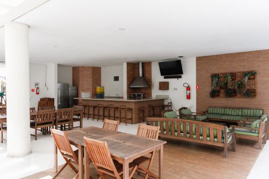Área comum - Churrasqueira de apartamento para alugar com 1 quarto, 54m² em Jabaquara, São Paulo