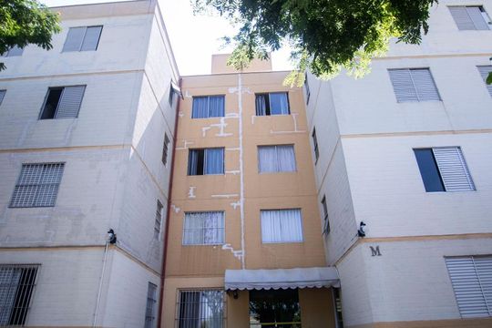 fachada de apartamento à venda com 3 quartos, 77m² em Conjunto Residencial Parque Bandeirantes, Campinas