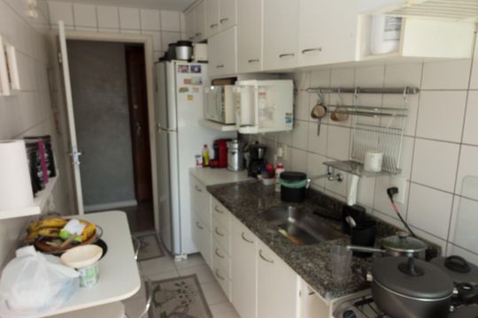 Cozinha de apartamento à venda com 3 quartos, 78m² em Pechincha, Rio de Janeiro