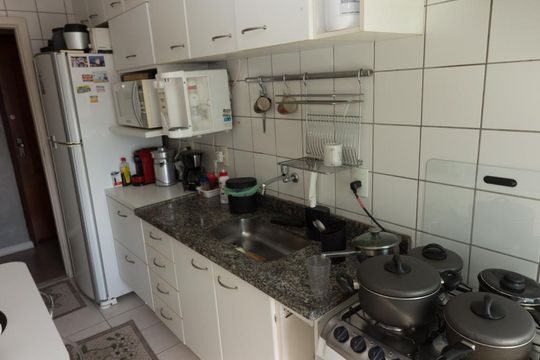 Cozinha de apartamento à venda com 3 quartos, 78m² em Pechincha, Rio de Janeiro