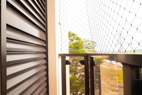 Sacada do Quarto 02 de apartamento para alugar com 3 quartos, 116m² em Jardim das Paineiras, Campinas