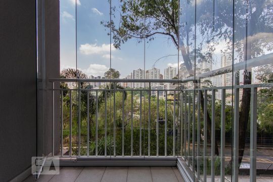 Varanda da Sala de apartamento para alugar com 3 quartos, 62m² em Vila Andrade, São Paulo