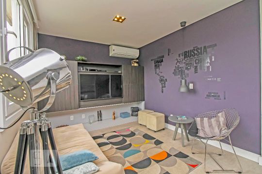 Sala de apartamento à venda com 2 quartos, 80m² em Jardim do Salso, Porto Alegre