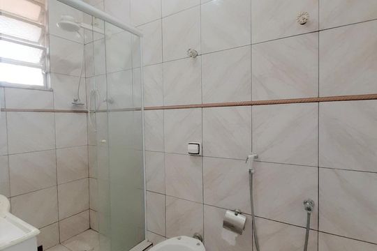 Banheiro Social de apartamento à venda com 1 quarto, 54m² em Riachuelo, Rio de Janeiro