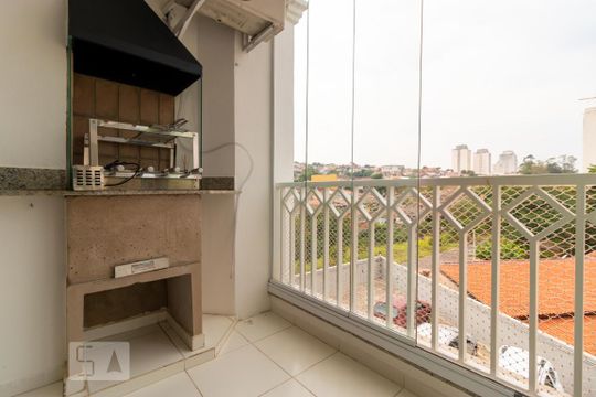 Sacada com Churrasqueira de apartamento para alugar com 3 quartos, 70m² em Parque Brasília, Campinas
