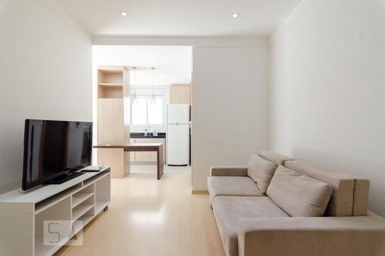 Sala de apartamento para alugar com 1 quarto, 56m² em Cambuí, Campinas