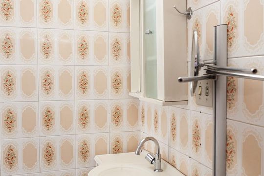 Banheiro da suíte 1 de apartamento para alugar com 1 quarto, 52m² em Cruzeiro, Belo Horizonte