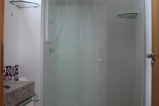 Banheiro Social de apartamento à venda com 1 quarto, 31m² em Norte (águas Claras), Brasília