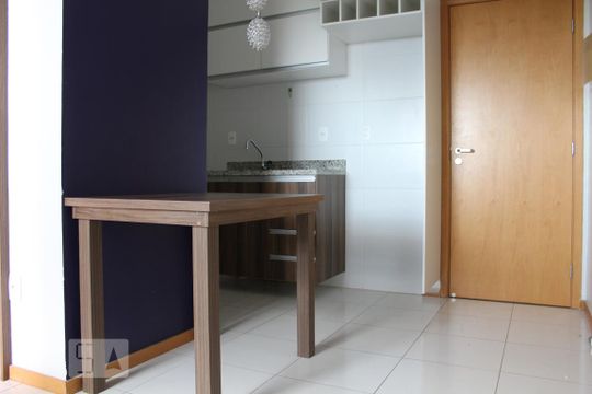 Cozinha de apartamento à venda com 1 quarto, 31m² em Norte (águas Claras), Brasília